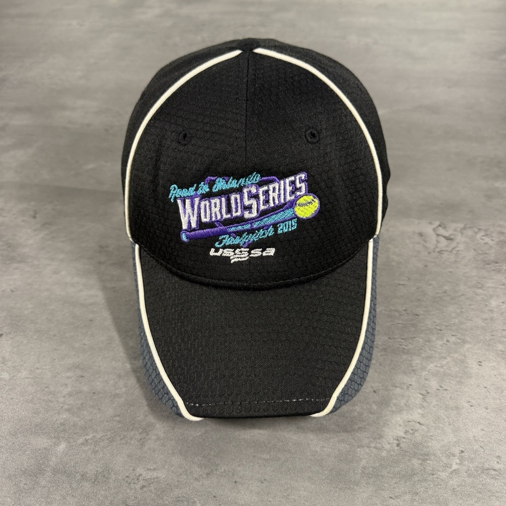 USSSA Softball Hat Black Purple Baby Light Blue Performance Light Breathable Cap